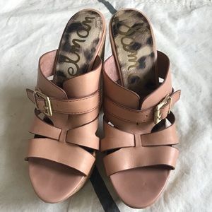 SAM EDELMAN- chunky wedge style heel